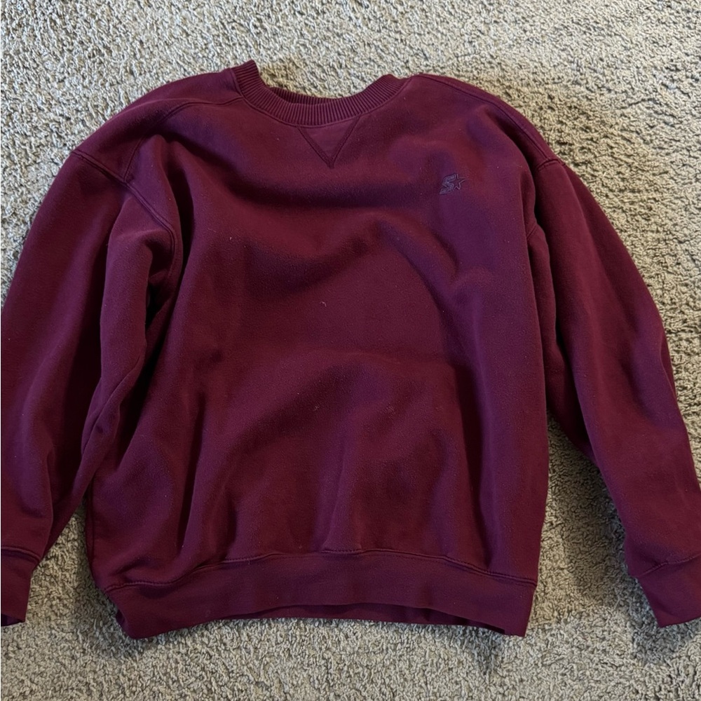 STARTER Men's Crewneck Sweater - Burgundy